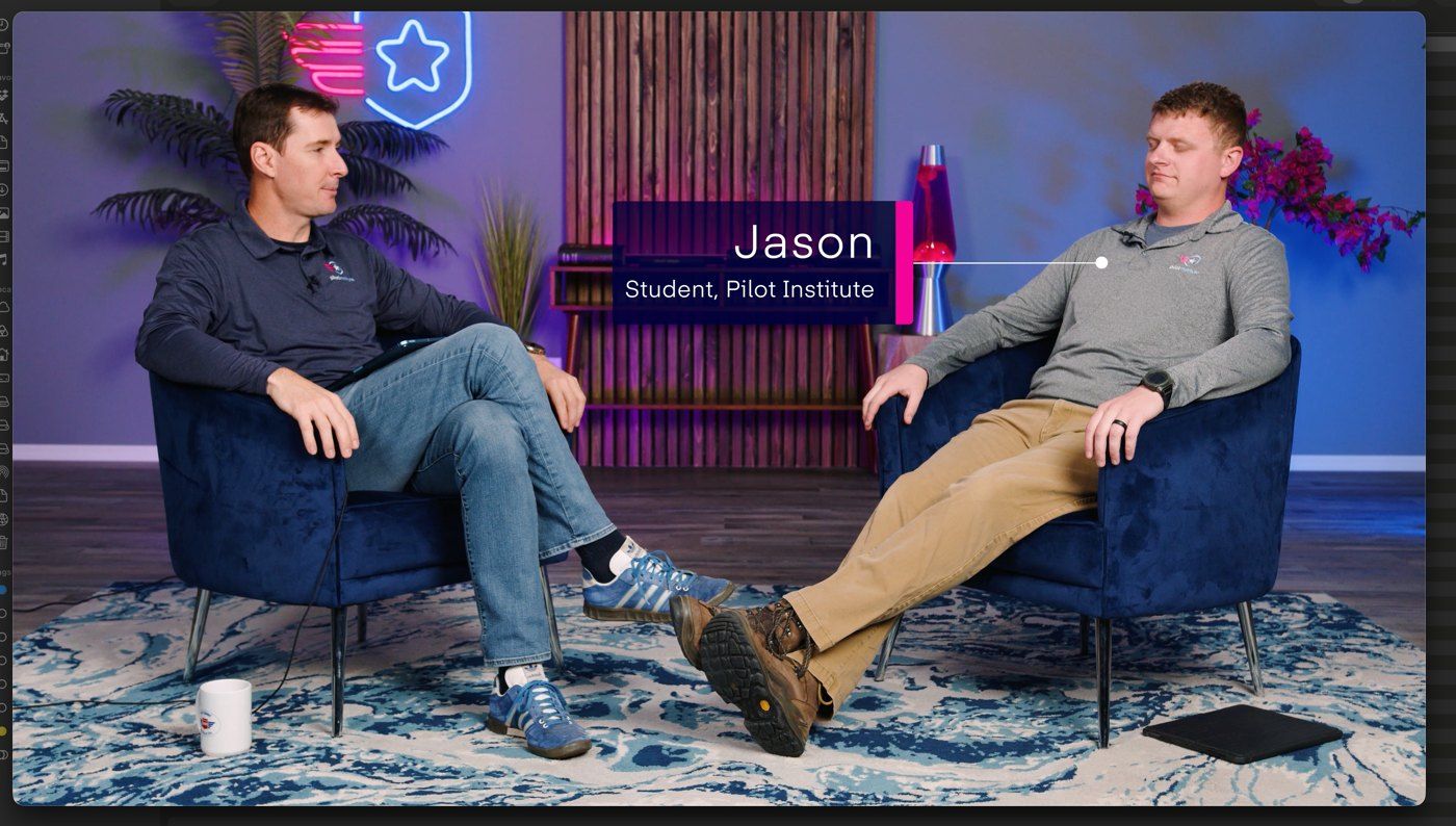 Pilot Institute podcast frame